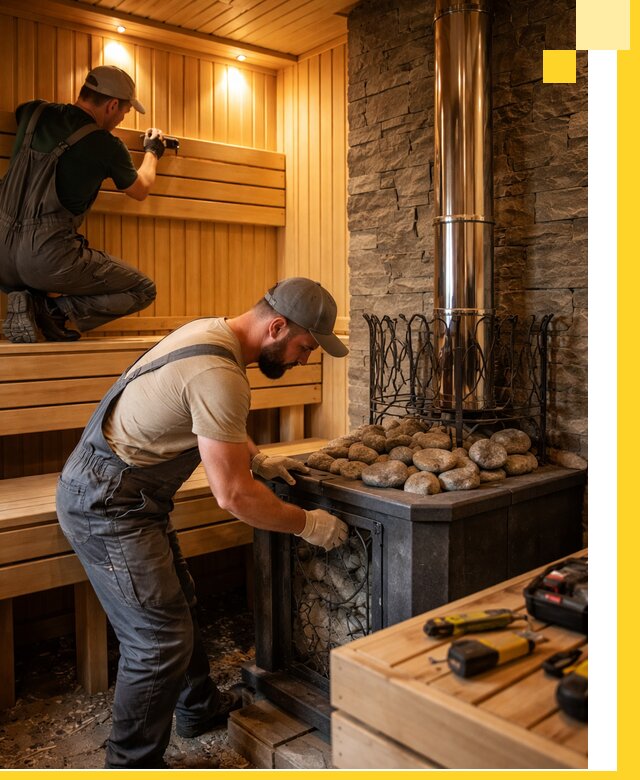 Комплексный дизайн бань, саун и зон отдыха в Прокопьевске