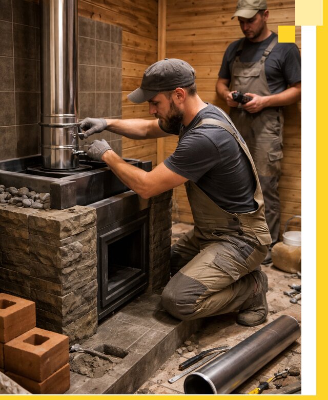 Изготовление и установка банных печей под ключ в Прокопьевске