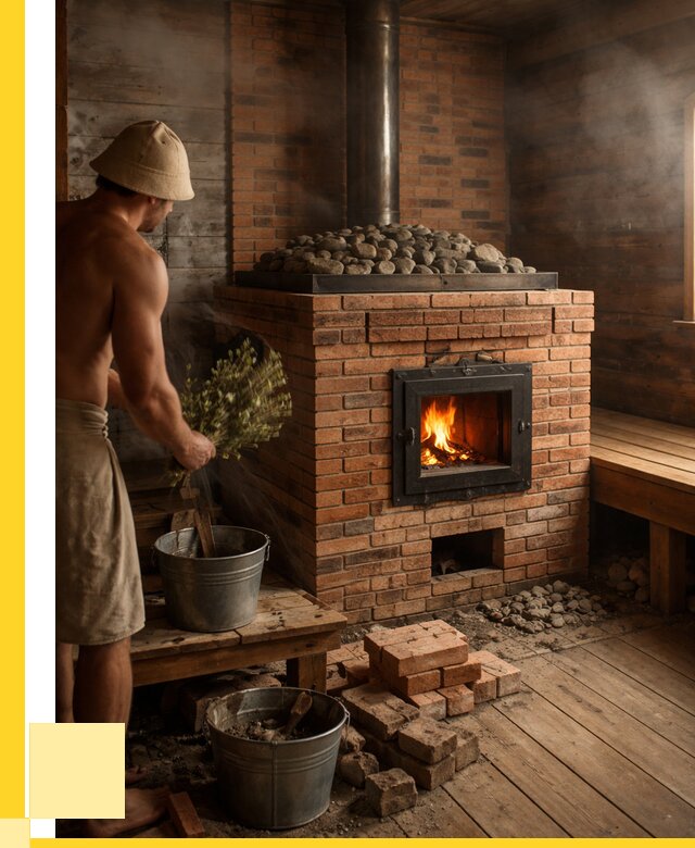 Кирпичные банные печи в Прокопьевске от 93033 р. | ЭриданПрк