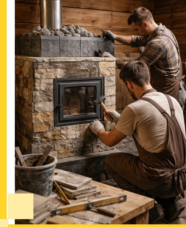 Облицовка банной печи в Прокопьевске от 15506 р. | ЭриданПрк