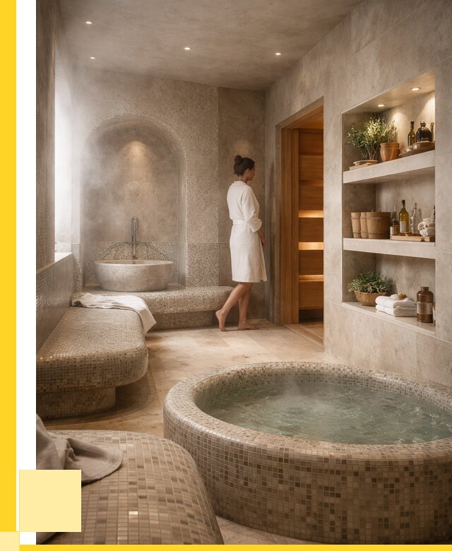 Строительство бани с хамамом в Прокопьевске от 775275 р. | ЭриданПрк