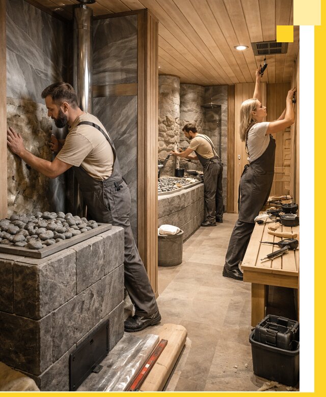 Строительство бань и SPA процедур в Прокопьевске под ключ и отделкой