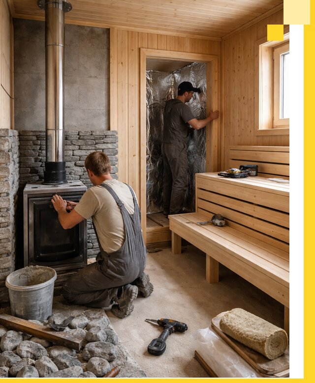 Строительство и изготовление бань под ключ в Прокопьевске