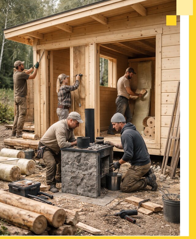 Купить баню под ключ в Прокопьевске строительство монтаж отделка