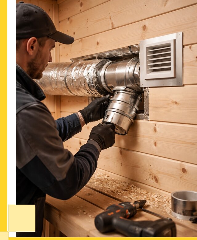 Монтаж вентиляции бани в Прокопьевске от 12404 р. | ЭриданПрк