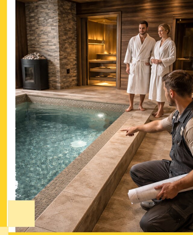 Проект бани с бассейном под ключ в Прокопьевске от 67191 р. | ЭриданПрк