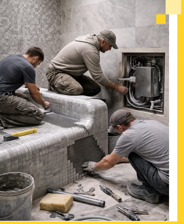 Проекты хамамов под ключ в Прокопьевске и дизайн и строительство