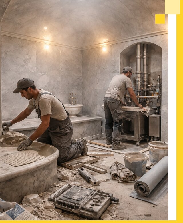 Строительство турецких бань хаммам под ключ в Прокопьевске