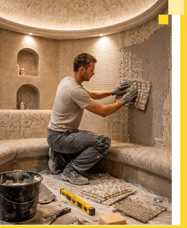 Устройство и монтаж домашнего хамама под ключ в Прокопьевске