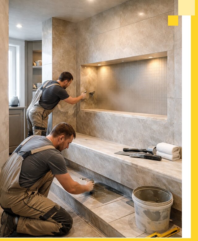 Профессиональное строительство хамама в квартире в Прокопьевске