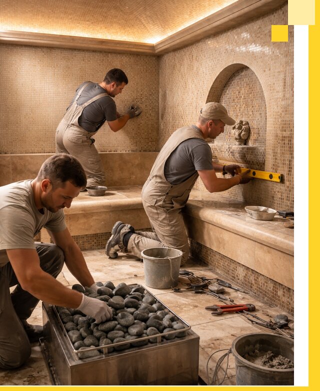 Проектирование и строительство хамама и сауны в Прокопьевске