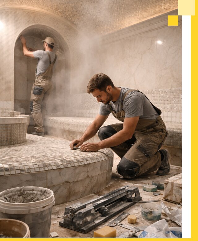 Профессиональный дизайн хамама и SPA под ключ в Прокопьевске