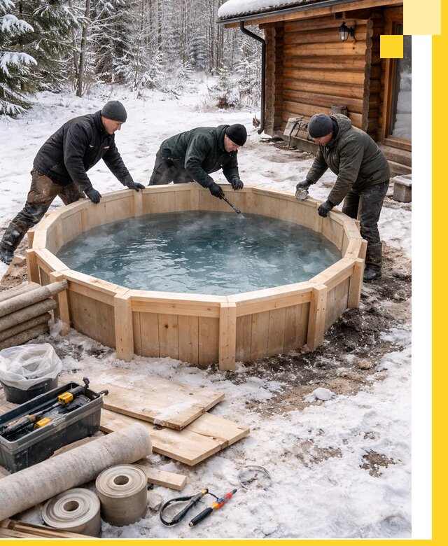 Изготовление и установка ледяных купелей под ключ в Прокопьевске