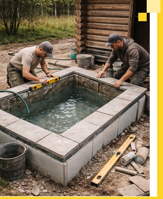 Изготовление и установка холодных купелей под ключ в Прокопьевске