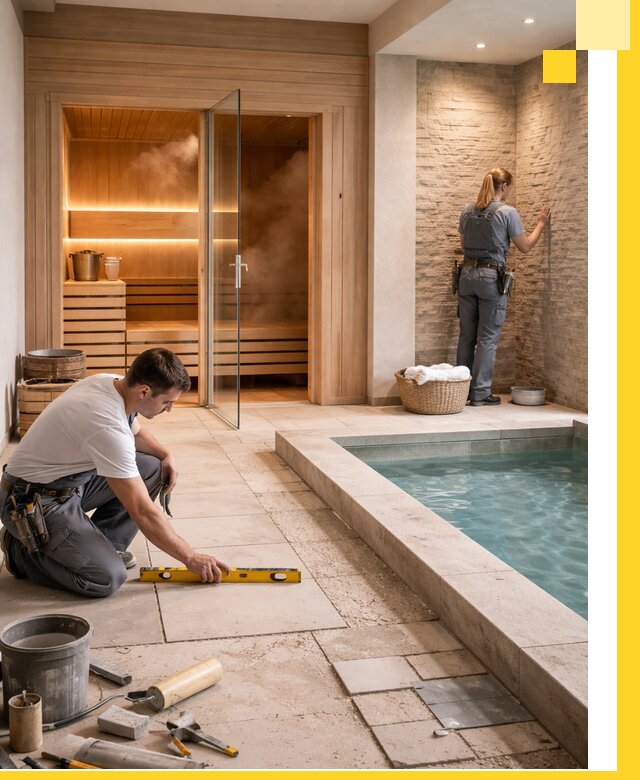 Комплексный дизайн и отделка интерьеров SPA под ключ в Прокопьевске